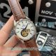 Omega Seamaster Copy Watch White Dial Brown Leather Strap (8)_th.jpg